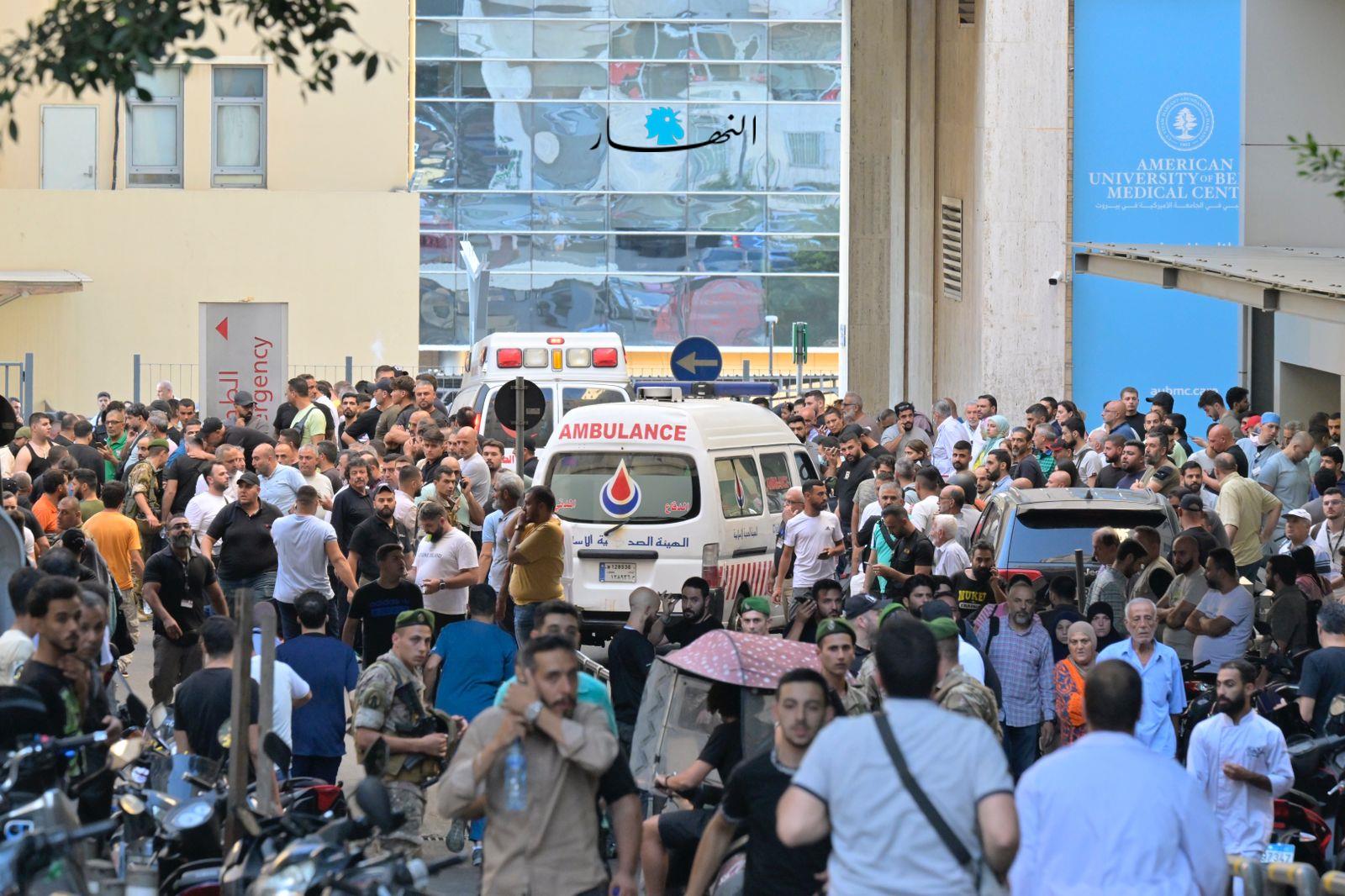 بالصور والفيديو- 9 شهداء بينهم طفلة و2750 مصابا بانفجارات البايجر والمستشفيات تغص بالجرحى